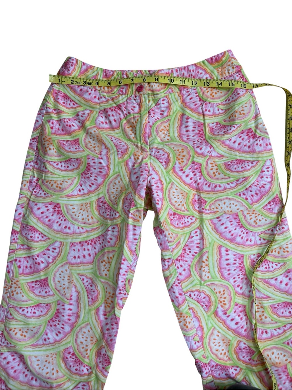 Vintage Talbots Watermelon Print Pastel Capri Pants size 10P (10 petite) - Picture 6 of 8